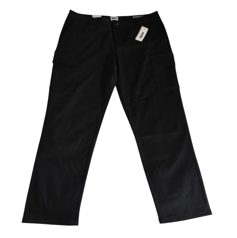 DKNY 38x32 Slim Fit Stanton Black Cargo Pants